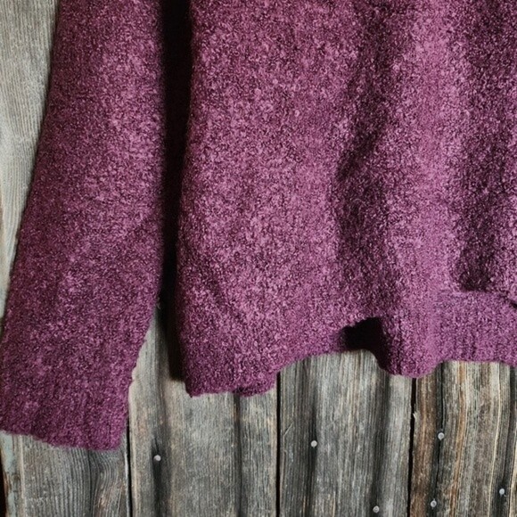 Asos Purple Berry Wool Blend Soft Knit Crew Neck Sweater Size 6 - Picture 4 of 6